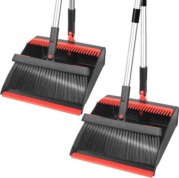 PHYEX 2-Pack Broom and Dustpan Combo Set, by PHYEX