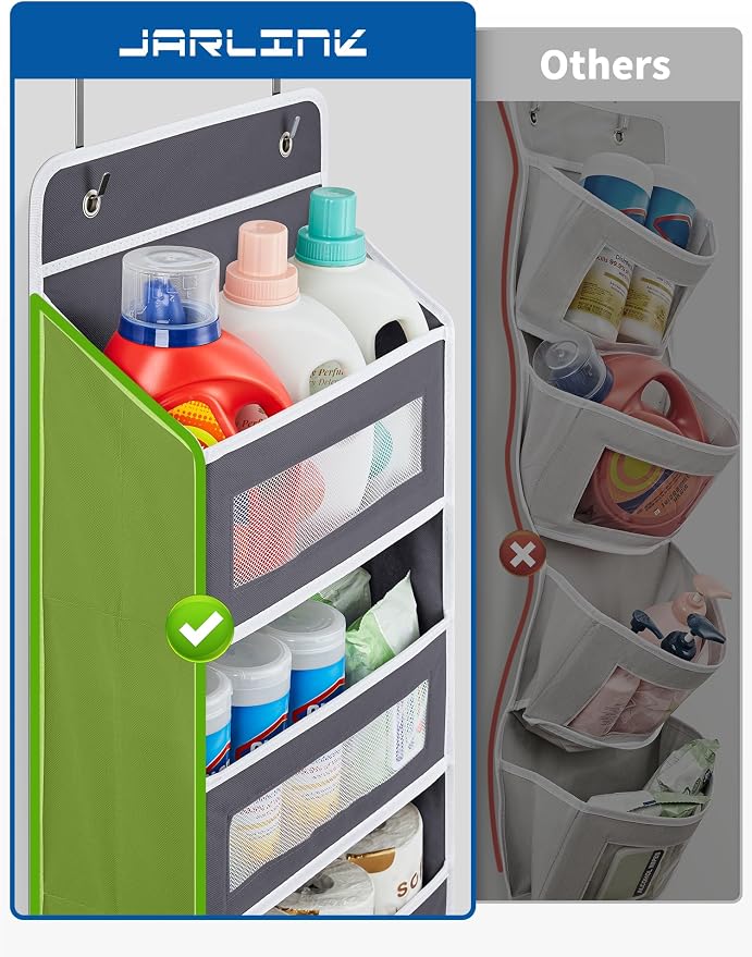 JARLINK Over The Door Organizer, 5 Shelf Door Hanging Organizer - Image 4