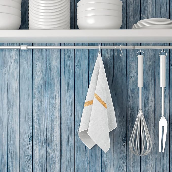 60 PC New Cotton Blend White Restaurant Bar Mops Kitchen Towels - Image 5