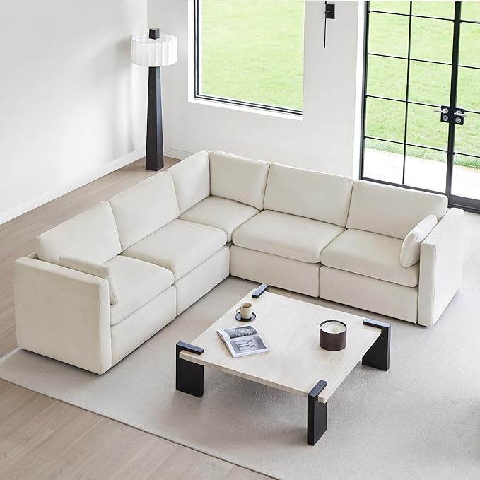 CHITA Oversized Corner Modular Sectional Fabric Sofa Set, FSC Certified Extra by CHITALIVING