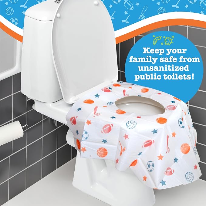 Disposable Toilet Seat Covers for Kids & Adults, 40 Pack - Image 5
