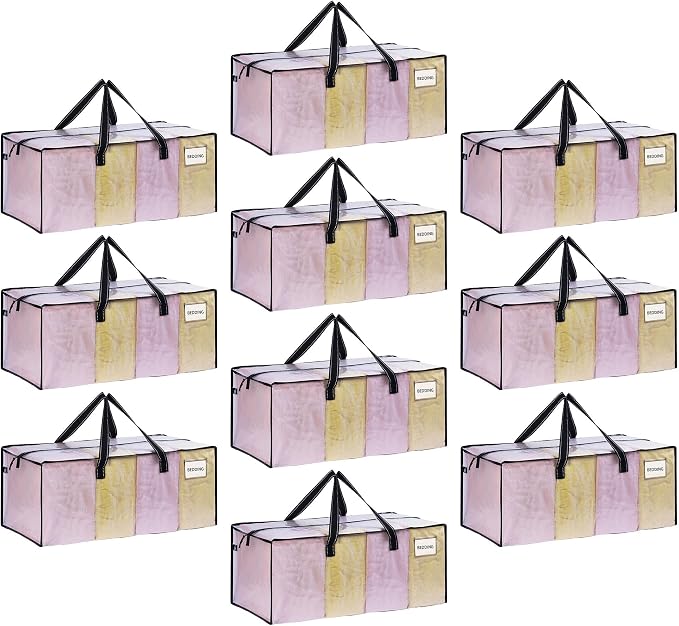 VENO 10 Pack Moving Bags Extra Large Storage Bags by Veno