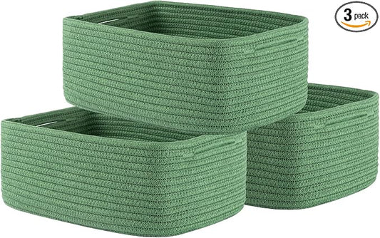 Small Woven Basket, 13.5 x 9.5 x 5 Inches, Storage Basket by KALLAX