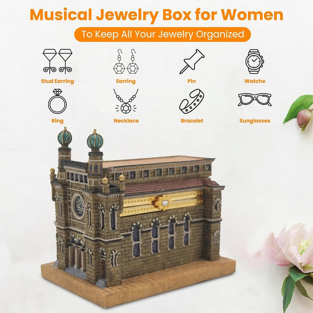 Majestic Giftware Jewelry Box for Women (RM-UR-99043) | 5x3x5 Ceramic Jewelry...
