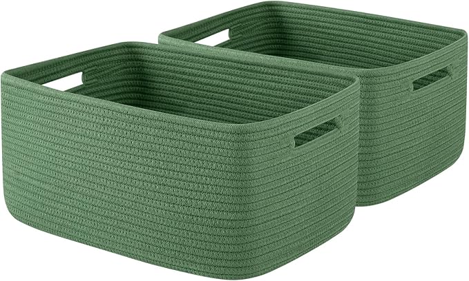 OIAHOMY Storage Basket for Shelves, Closet Cube Storage Bins Baskets for by MasterofSpaceOptimization