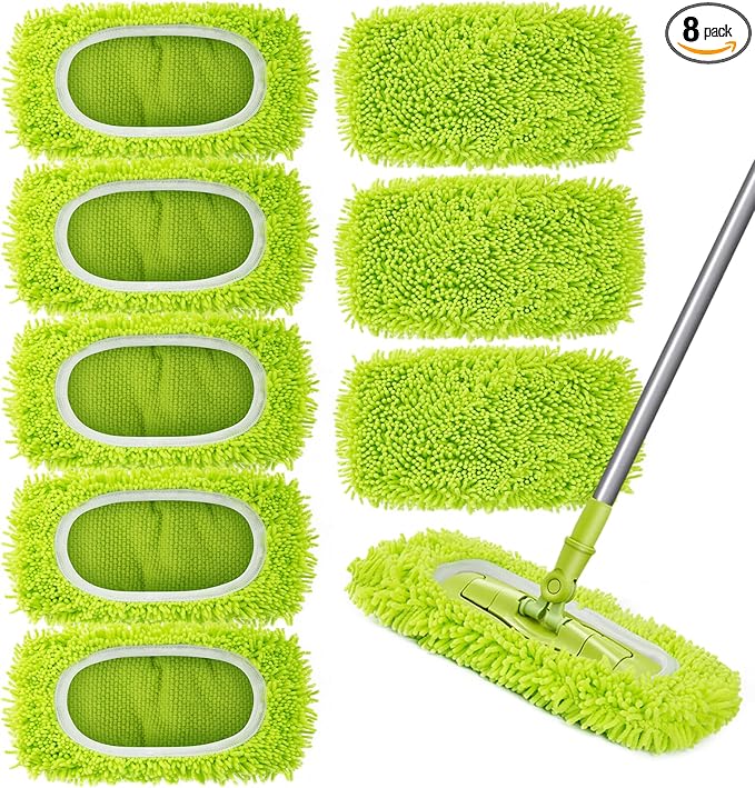 Reusable Dry Sweeping Cloths Microfiber Wet Mop Pads Compatible by Unoutur