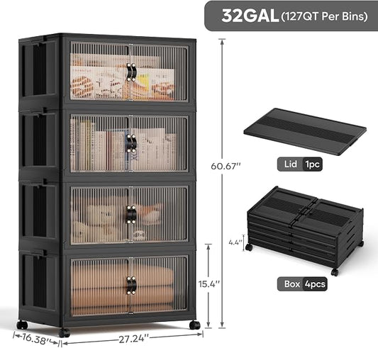 Jalove 120Gal Large Storage Bins - Image 2