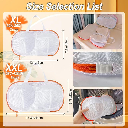 8 Pcs Bra Wash Bags for Laundry - Image 2