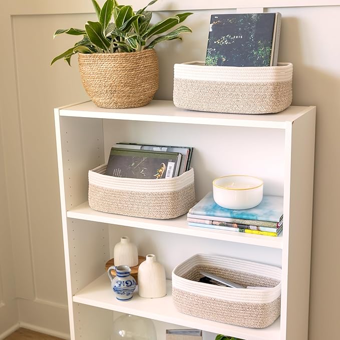 NaturalCozy 13.5”x8.5”x5.5” Storage Baskets - Image 3