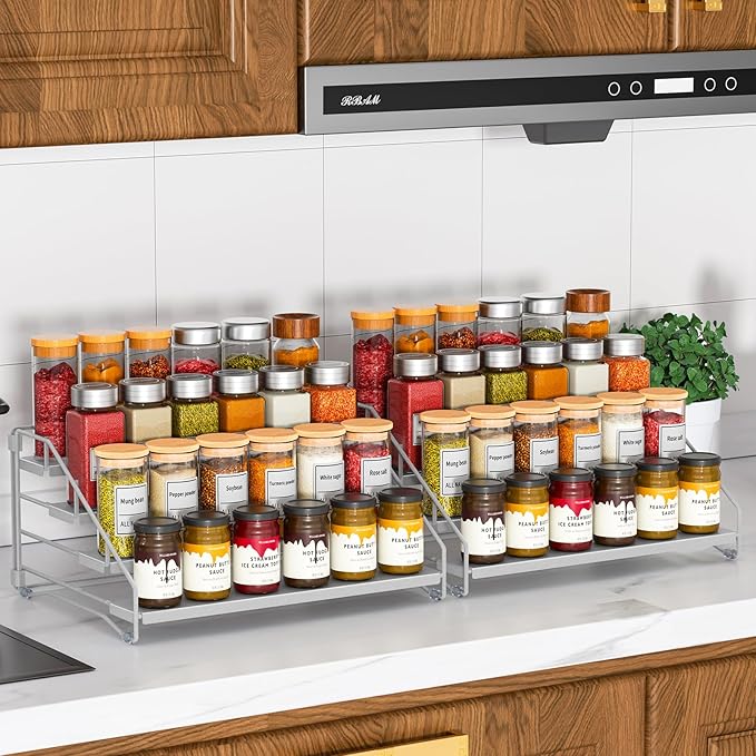 RCHYFEED 4 Tier Spice Rack Organizer, Spice Organization - Image 7