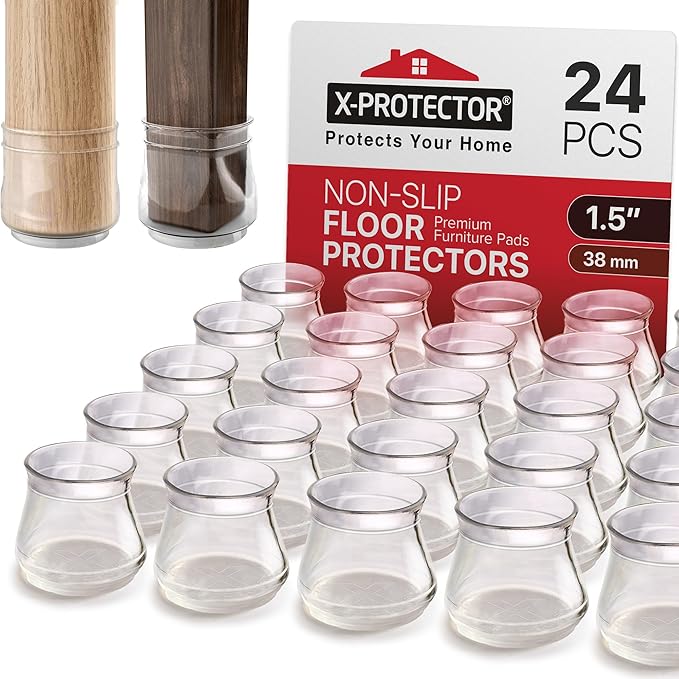 X-Protector Silicone Chair Leg Floor Protectors by X-Protector