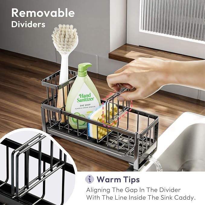 SWTYMIKI Sponge Holder for Kitchen Sink - Image 4