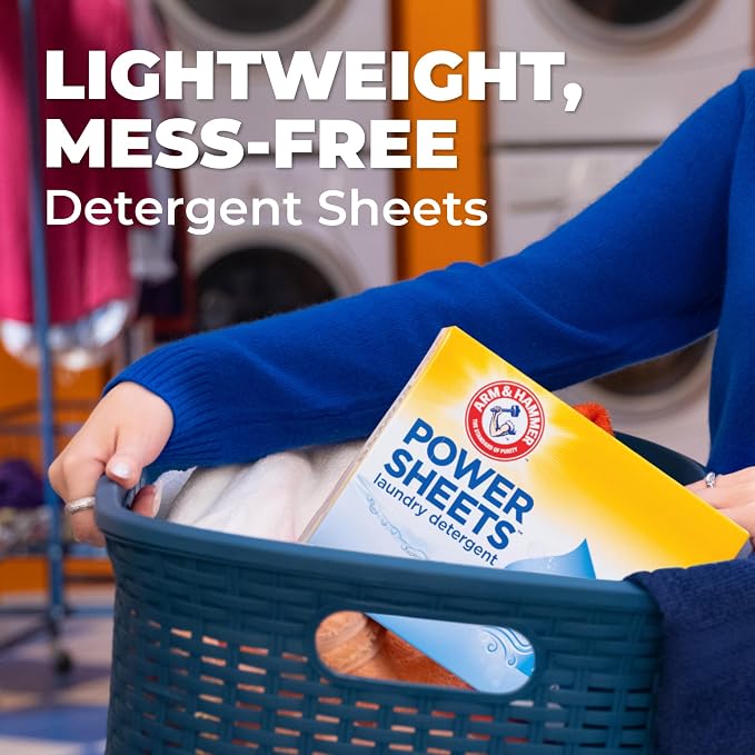 Arm & Hammer Power Sheets Laundry Detergent, Fresh Linen 50ct - Image 5