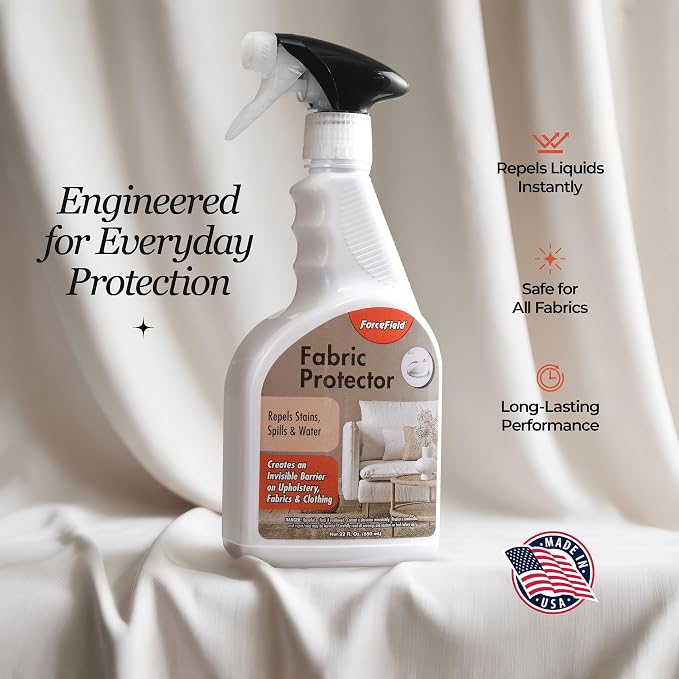 ForceField Fabric Protector Spray – Long-Lasting, Non-Toxic Water & Stain - Image 2