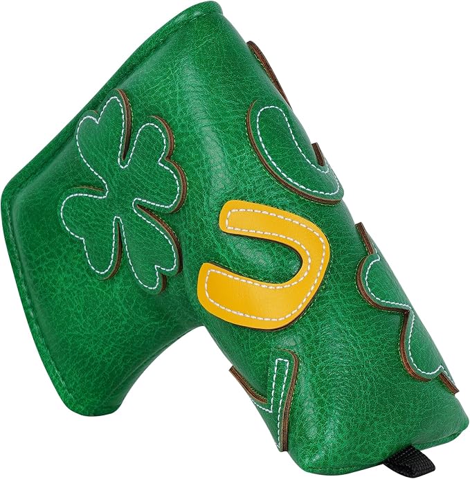 Golf Headcovers Golf Club Head Covers Four Leaf Clover Good Luck Charm by BigTeeth