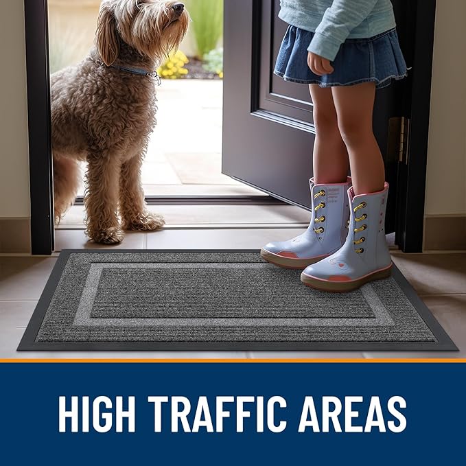 OLANLY Front Door Mat Indoor Outdoor Entrance, Waterproof All-Season, - Image 8