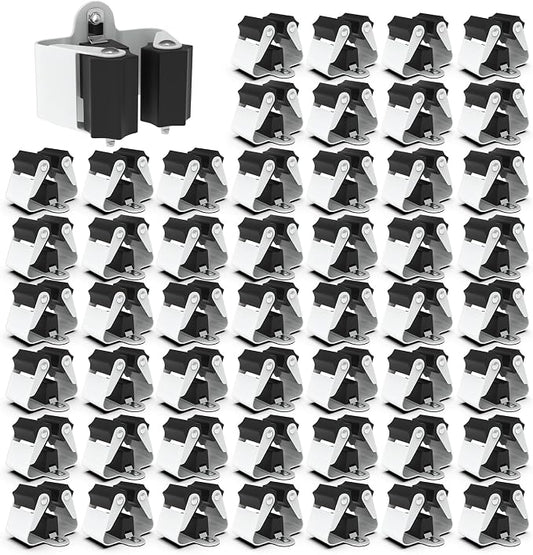 3-H Broom Hanger, Mop Holder Wall Mount 50 Pack, Broom Holder Wall Mount by 3-H