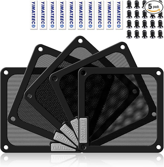 140mm PC Dust Filter for Computer Cooler Fan/PSU/Routers PVC 50 Mesh, Magnetic by YIMATEECO