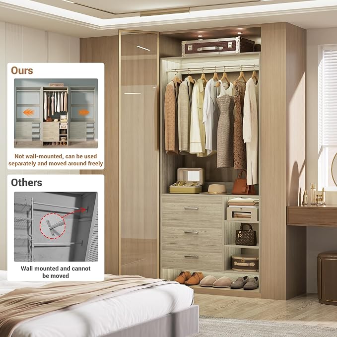 Aheaplus 2.5FT Closet System - Image 5