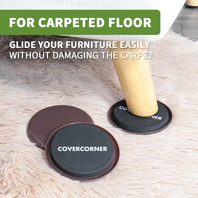 Furniture Sliders for Carpet 16 PCS - Image 4