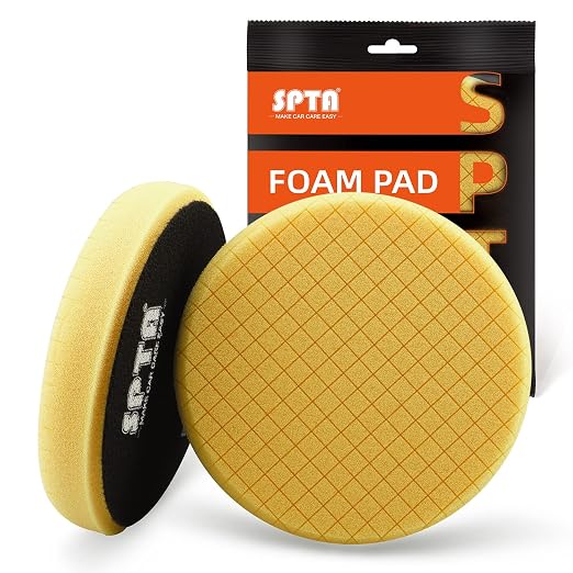 Yellow Medium Cut Pad, Buffing Polishing Pads, SPTA 1Pc 5.5 Inch Face by SPTA
