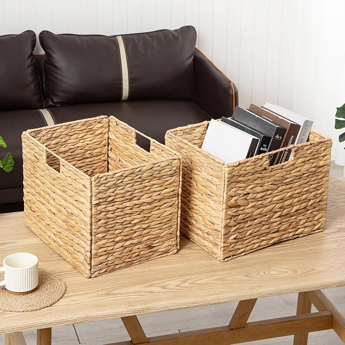 Storage Baskets，Wicker Baskets, Hyacinth Basket - Image 6