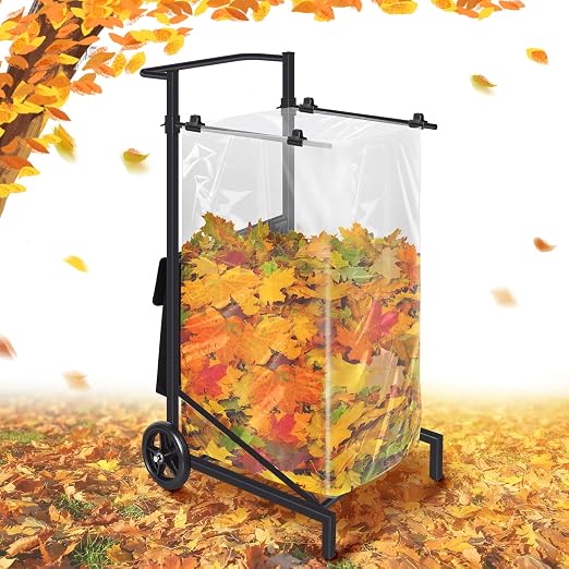 Leaf Bag Holder, Trash Bag Holder Stand, Lawn Bag Holder, Adjustable Outdoor by WelcometoGJQ%EF%BC%81