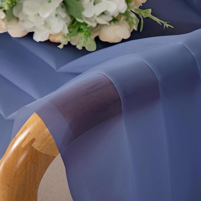 Chyhomenyc Sheer Valances for Windows 2 Pack, Small Window Curtains for Living - Image 7