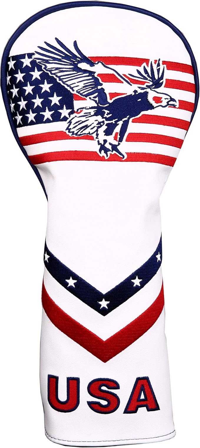 USA Flag and Eagle Golf Driver/Fairway Wood/Hybrid/Iron/Mallet Putter/Blade by Unknown