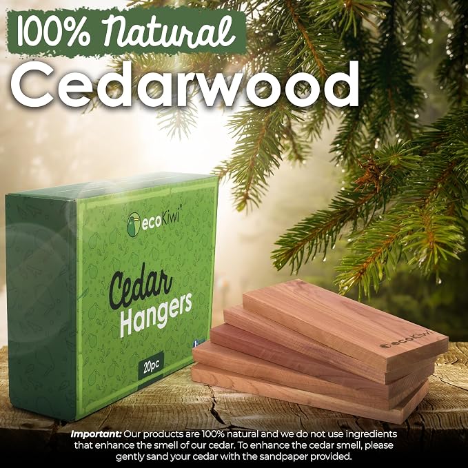 ecoKiwi Cedar Blocks for Clothes Storage - Image 2