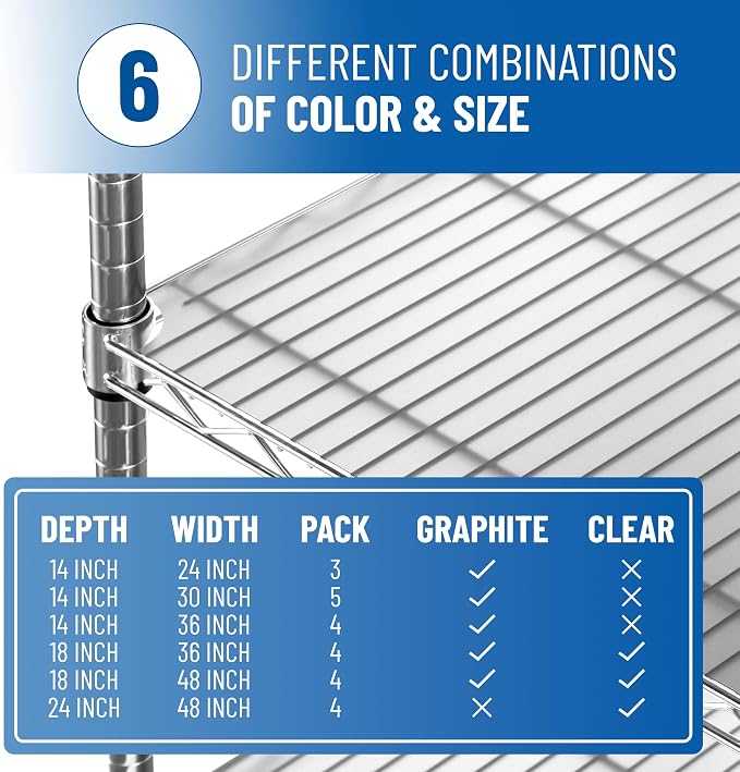 Sterling Shelf Liners Wire Rack Covers: Plastic Shelf Liner Cover - Image 9
