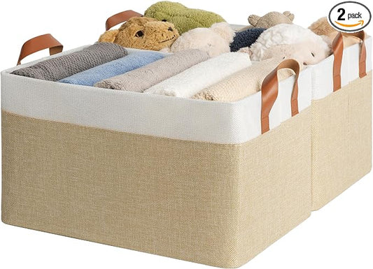 GRANNY SAYS Storage Baskets for Shelves, Closet Organizer Bins, Clothes Storage by GRANNYSAYS