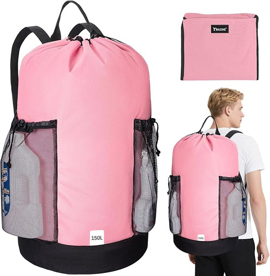BALEINE 150L Laundry Bag Backpack, 900D Oxford Fabric Large Travel Laundry Bags by BALEINE