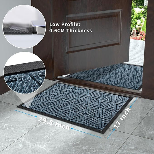 Yimobra Outdoor Mats for Front Door 29.5x17, All-Weather Waterproof Non-Slip - Image 2