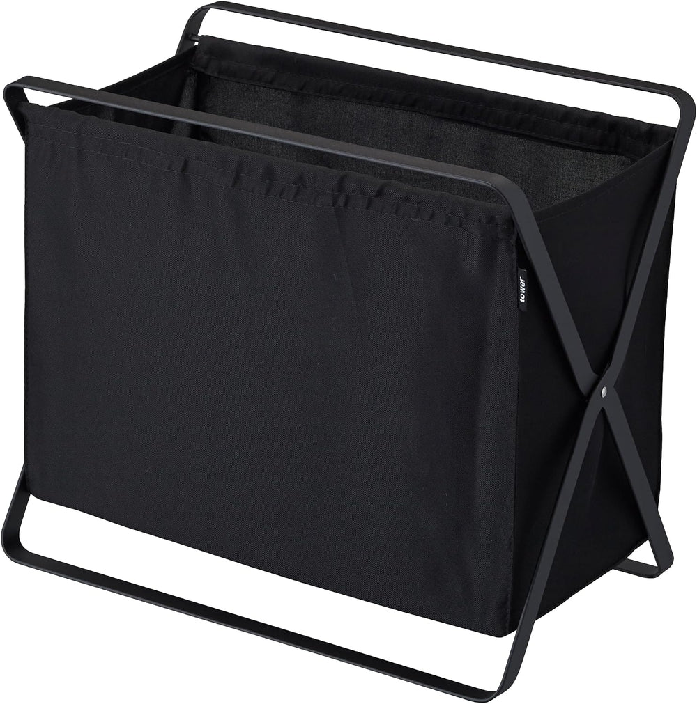 Yamazaki Home Tower Space Saving Storage Hamper - Floor, 16" - Steel - 8...