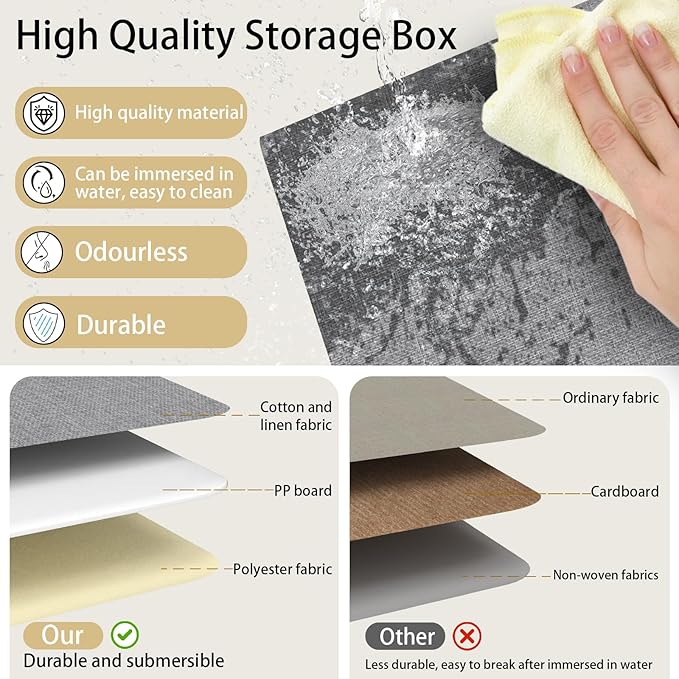 Yawinhe Fabric Storage Bins - Image 8