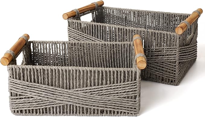 LA JOLIE MUSE Wicker Storage Baskets by LaJol%C3%ADeMuse