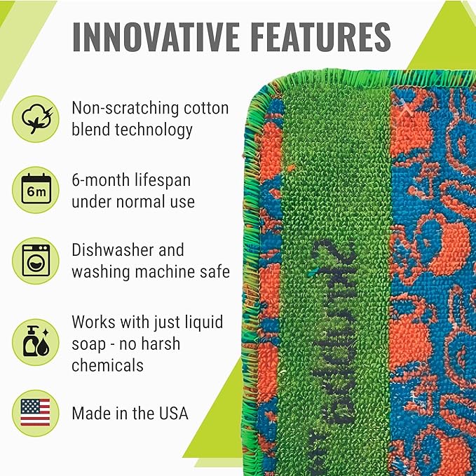 Wet-It Skrubba Non-Scratch Scouring Pad – European Scrubby Sponge - Image 2
