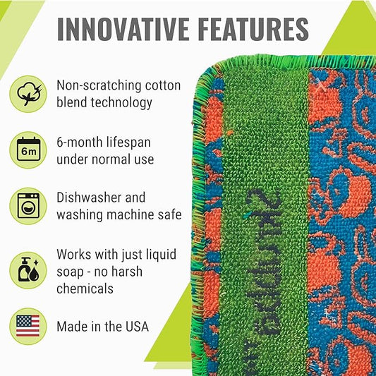 Wet-It Skrubba Non-Scratch Scouring Pad – European Scrubby Sponge - Image 2
