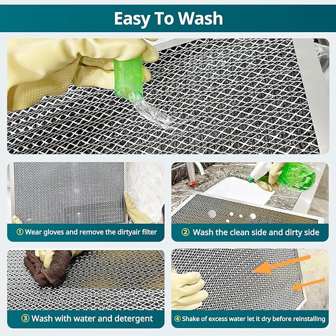 Torjim 14x25x1 Air Filter-MERV8, Washable & Reusable AC/HVAC Permanent - Image 6
