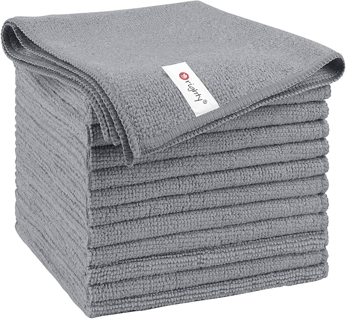 Orighty Microfiber Cleaning Cloth, 12 Pack Microfiber Towels by AllRightinOrighty