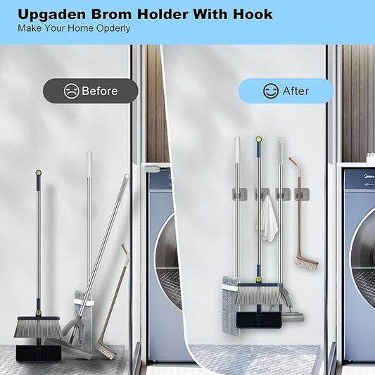 4 Pack Stainless Steel Mop and Broom Gripper - Image 2