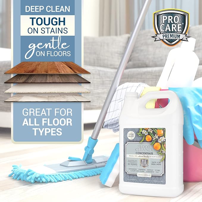 ProCare Citrus Floor Cleaner Concentrate | Vinyl, Stone & Laminate Floor Cleaner - Image 3