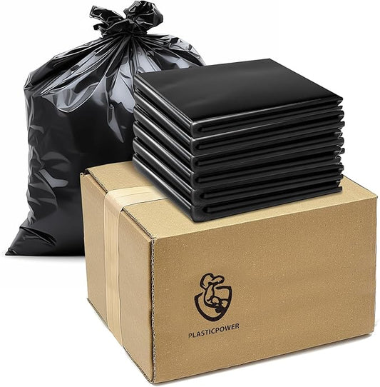 ToughBag 55-60 Gallon Heavy Duty Trash Bags by PLASTICPOWER