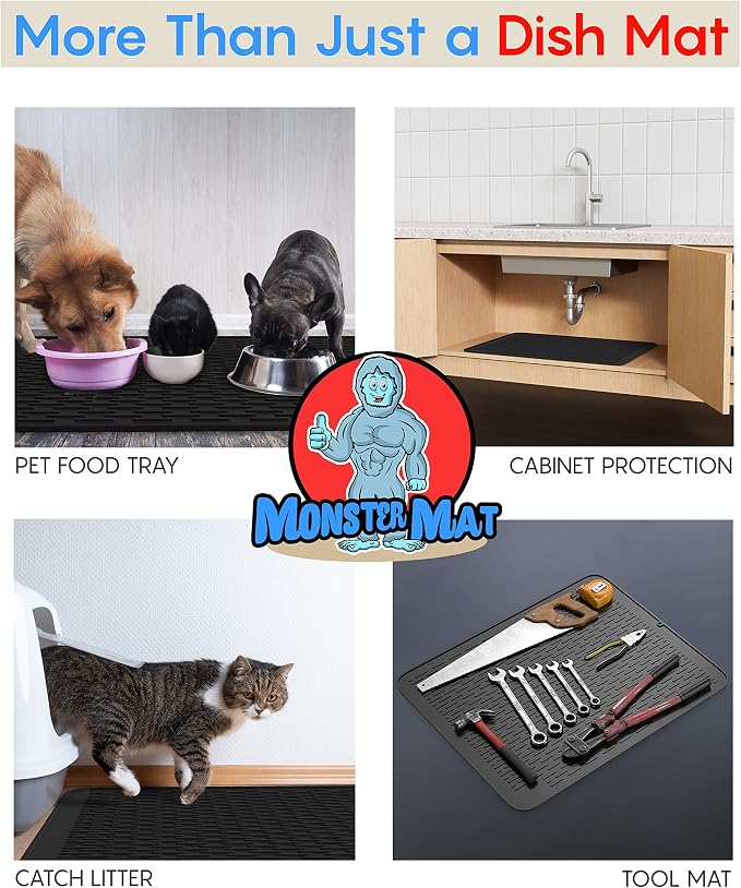 Extra Large heavy duty silicone dish drying mat - Image 6