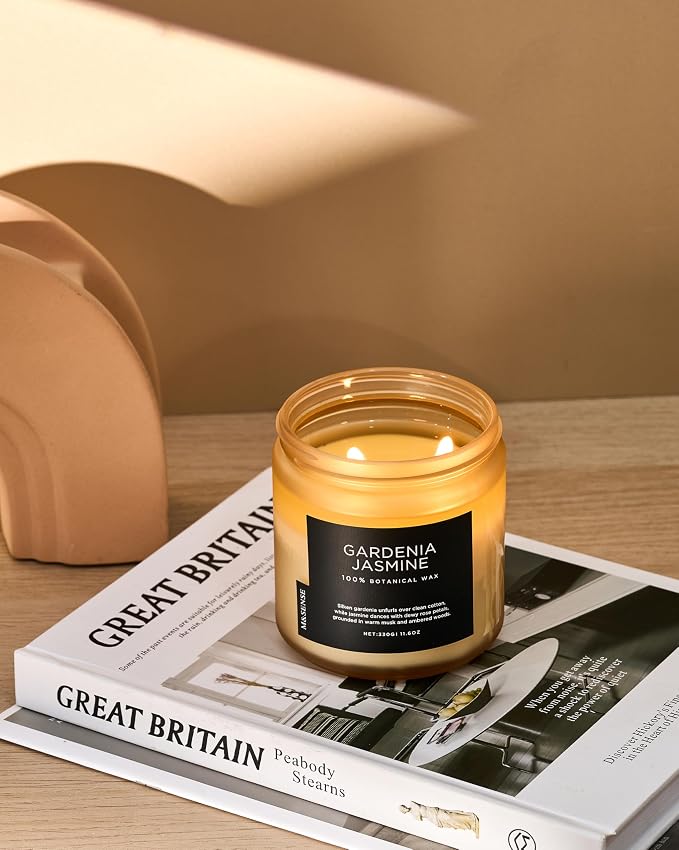 M&SENSE Gardenia Jasmine Scented Candle - Image 7