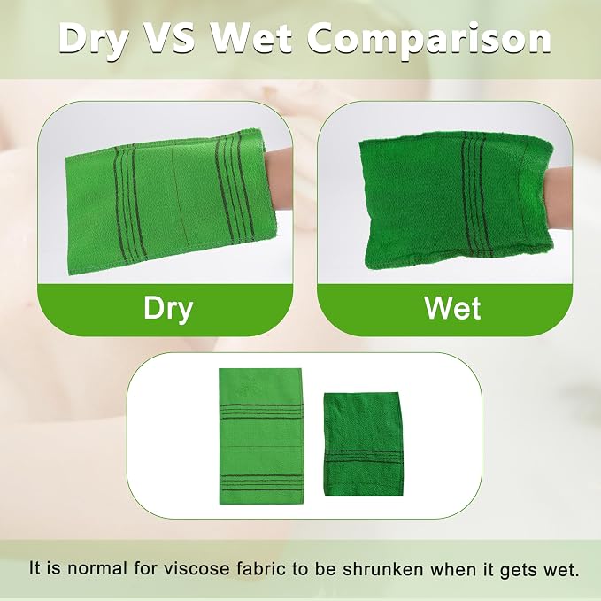 15 Pcs Korean Exfoliating Mitt, 9*5.5 in Gentle Exfoliating Korean Scrub Mitt - Image 5