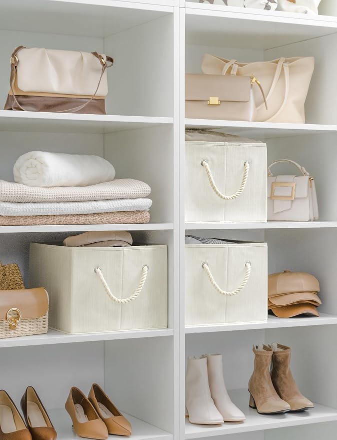 StorageWorks Storage Baskets for Shelves, Foldable Fabric Closet Storage Bins - Image 7