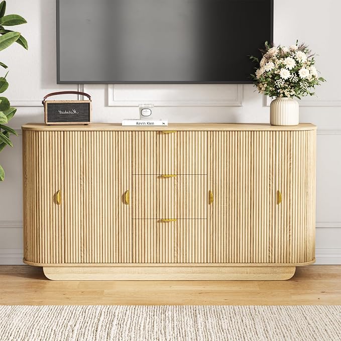 63" Tambour Dresser for Bedroom - Image 9