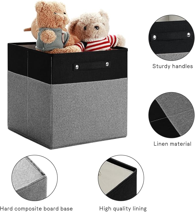 13 x 13 Inch Fine Linen Storage Bins - Image 6